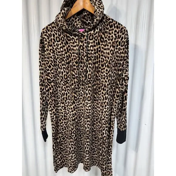 Betsey Johnson Dresses Betsey Johnson Dress Leopard Print Hood